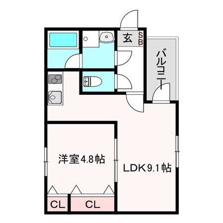 ミカーサ阿倍野昭和町の物件間取画像